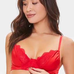 Forever 21 Red Non Wired Non Padded Full Coverage Bra-image-73
