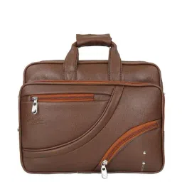 Leather World Tan Synthetic Medium Laptop Messenger Bag-43