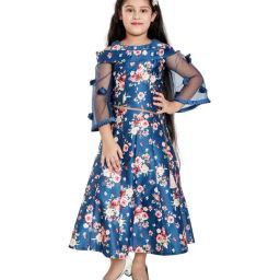 Peppermint Kids Blue Floral Print Grown-image-75