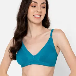 Clovia Blue Cotton Full Coverage Bra-picture-36