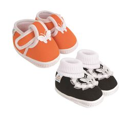 NESKA MODA Orange Cotton Booties-image-92