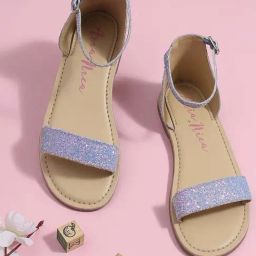 Aria Nica Kids Spark Lavender & Beige Ankle Strap Sandals-image-109