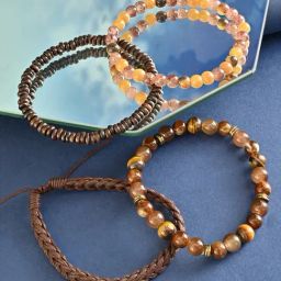 The Bro Code Multicolor Beads Stackable Bracelets Set of 4-35