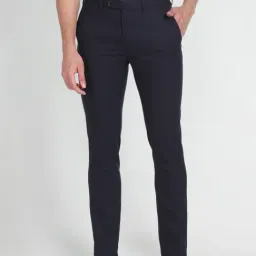 Arrow Blue Slim Fit Trousers-picture-12
