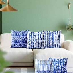 ArtzFolio Multicoloured Set of 5 Velvet Square Cushion Covers-image-58