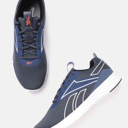 Reebok Men Navy Blue & White Woven Design South Ferry Running Shoes-28