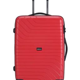 Carriall Groove Red Textured Medium Checked Hard Sided Luggage-image-83