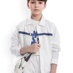 RARE ONES Boys Crop Tailored Jacket with Patchwork-image-57