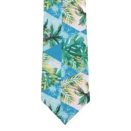 Tossido Multi Printed Necktie and Pocket Square Set For Men image 4