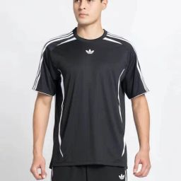 Adidas Originals Black TEAMGEIST T-Shirt-image-92