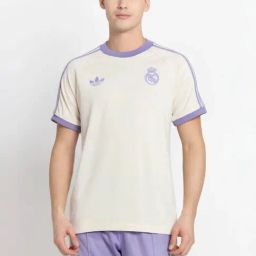 Adidas White REAL OG 3S T-Shirt-image-4