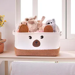 Aura Brown & White Foldable & Collapsible Storage Box-23
