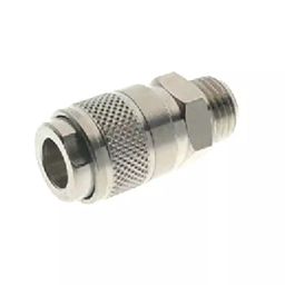 RS PRO Nickel Plated Brass Female Quick Air Coupling, G 1/8 Male Threaded Model No 1761899-31