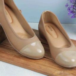 Mochi Women's Beige Flat Ballets-picture-9