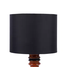 Tucasa NTU-161 B-22 Table Lamp with Wood Base (Black) image 4