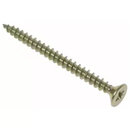 RS PRO Pozidriv Countersunk Steel Wood Screw Yellow Passivated, Zinc Plated, 4.5mm Thread, 35mm Length (Pack of 100)-image-3