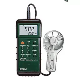 EXTECH Yes Piece +/-2% RS-232 9V Battery Rotating Vane and Thermistor-19