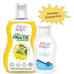 Fabie Baby Olive Oil (200 ml) With  Baby Shampoo -  50 ml-image-82