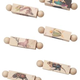Ariro Wooden Rotating Puzzle Multicolour - 6 Pieces-21
