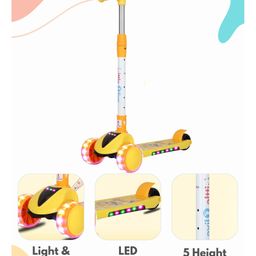 Little Olive Pluto Scooter with LED Lights and Adjustable Height - Yellow-image-13