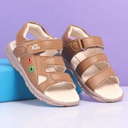 Babyoye Sandals With Velcro Closure - Brown-picture-44