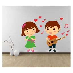 Wallstick Love Couple with Music wallstickers-picture-40