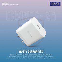 Onelife CH 26 44W USB Quick Charger for iPhone | Android Smartphones | Tablets.-25