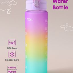 ZOE Leak Proof & Freezer Safe Sports Water Bottle Purple & Blue - 900 ml-image-66