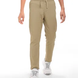 Pine Kids Cotton Woven Full Length Solid Colour Trouser - Tan-picture-48
