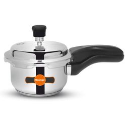 Orange Cookware Triply Stainless Steel Pressure Cooker 1.5L Outer Lid-image-4