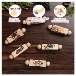 Ariro Wooden Rotating Puzzle Multicolour - 6 Pieces image 2