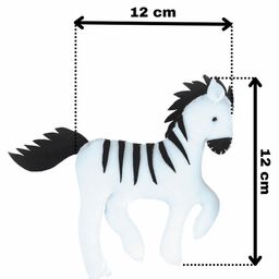 B4BRAIN Zebra Rattle For babies - Black & White image 3