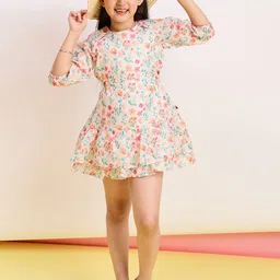 Stylo Bug Floral Print Fit & Flare Dress-image-69