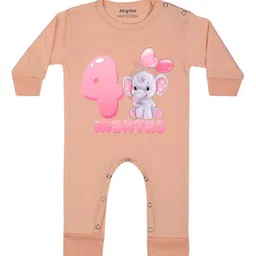 Arvesa Infant Kids 4 Months Typographic Printed Bodysuit-image-58