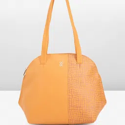 Baggit Abstract Checks PU Structured Shoulder Bag-58