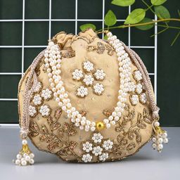 Anouk Embellished Potli Clutch-36