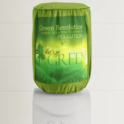 Swayam Green Cotton 20 Litre Water Dispenser Bottle Covers - Set of 1-34