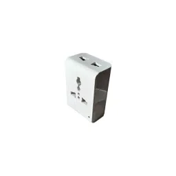 RAPID Sumo Multi 3 Pin Travel Electric Plug White, R-616 (Pack of 10)-13