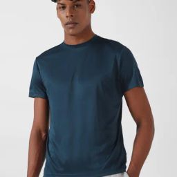 Reebok Navy Polyester Regular Fit T-Shirt-picture-38