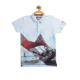 Pepe Jeans Kids Blue Printed T-Shirt-picture-30