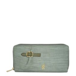 GG By Baggit Birley Green Solid Zip Around Wallet for Women-image-48