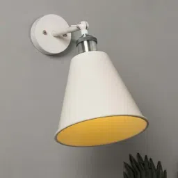 Homesake White Edison Guard Cone Shade Wall Lamp - Set of 1-picture-38