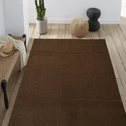 Saral Home Dark Brown Polyester Modern Carpet - Set of 1-image-78