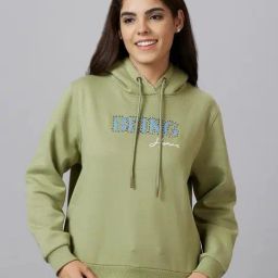Being Human Womens Mint Green Melannge Hoody (XL)-image-81
