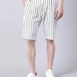 Antony Morato White Striped Shorts-image-44