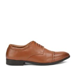Bata Men's Tan Derby Shoes-image-59