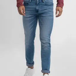 Spykar Blue Cotton Comfort Fit Jeans-picture-44