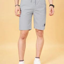 Urban Ranger By Pantaloons Celestial Blue Cotton Regular Fit Shorts-image-18