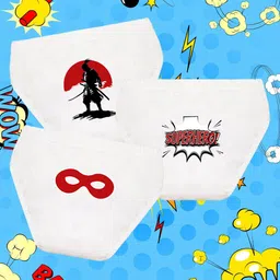 NUSYL Boys Pack Of 3 Printed Mid Rise Basic Briefs - NUBCBRFPO3.0174-picture-11