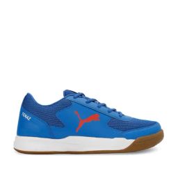 Puma Men's Ad-court Blue Indoor Court Shoes-image-60